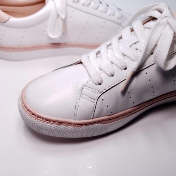 J. Crew Saturday Sneaker White Leather Casual Sz 7 - Picture 10 of 12